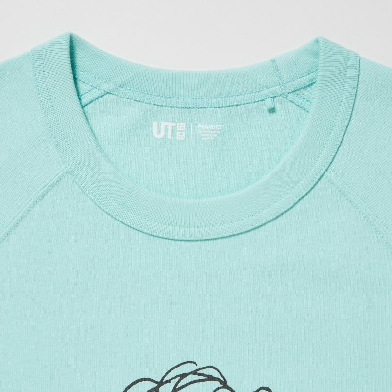 Uniqlo Retro Peanuts Ut Oversized Short-sleeve Graphic T-shirts Heren Blauw | 354963