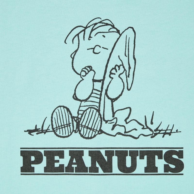 Uniqlo Retro Peanuts Ut Oversized Short-sleeve Graphic T-shirts Heren Blauw | 354963