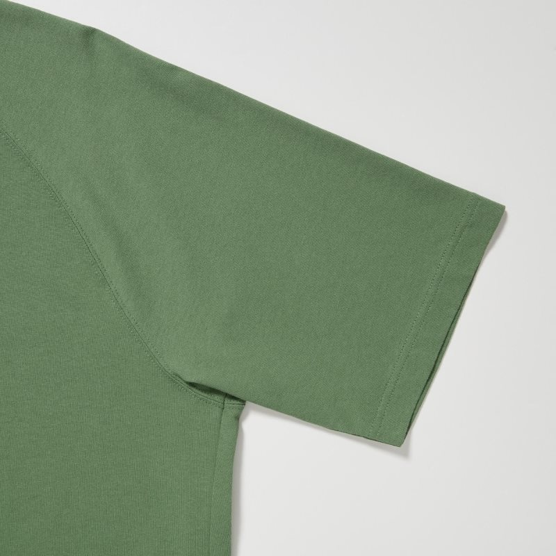 Uniqlo Retro Peanuts Ut Oversized Short-sleeve Graphic T-shirts Heren Groen | 4983222