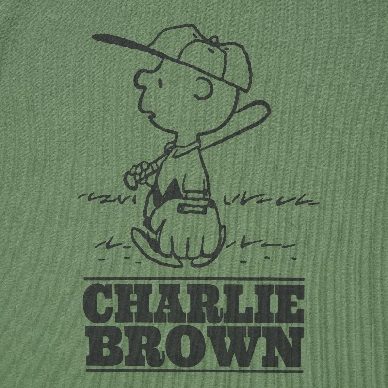 Uniqlo Retro Peanuts Ut Oversized Short-sleeve Graphic T-shirts Heren Groen | 4983222