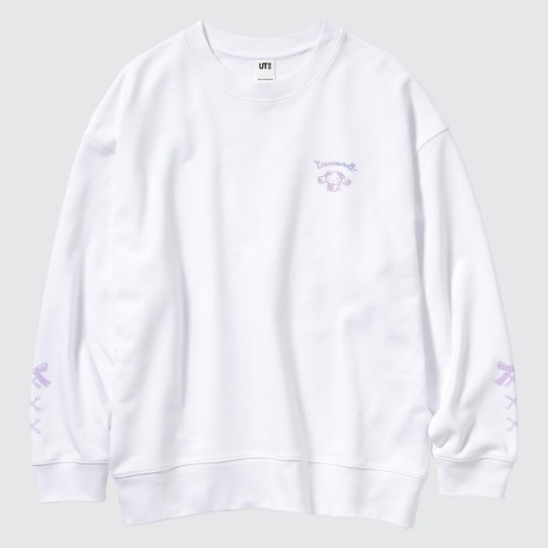 Uniqlo Sanrio characters Long-Sleeve Sweatshirts Dames Wit | 3532414