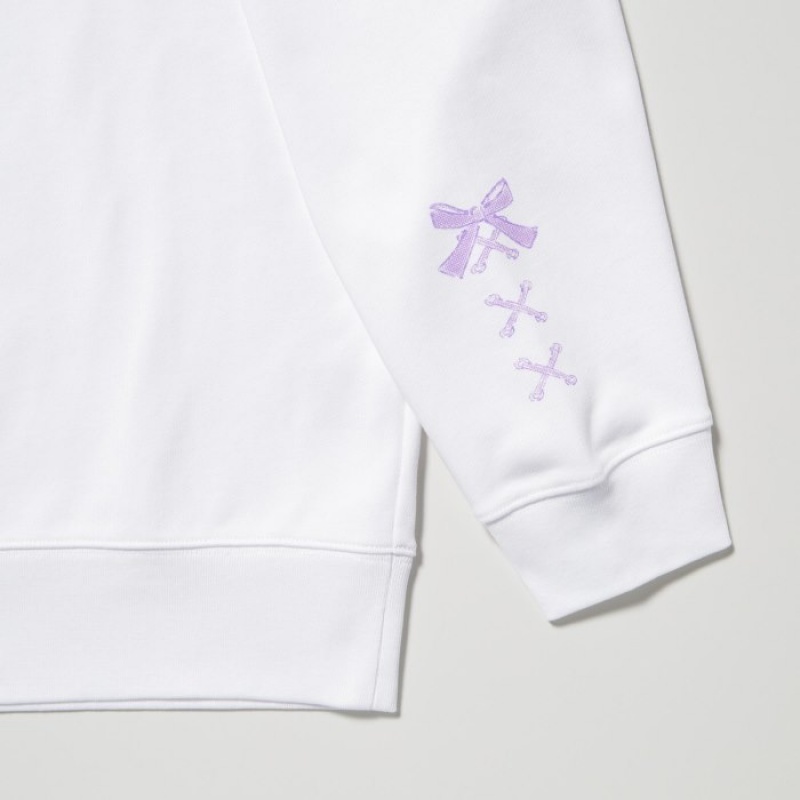 Uniqlo Sanrio characters Long-Sleeve Sweatshirts Dames Wit | 3532414