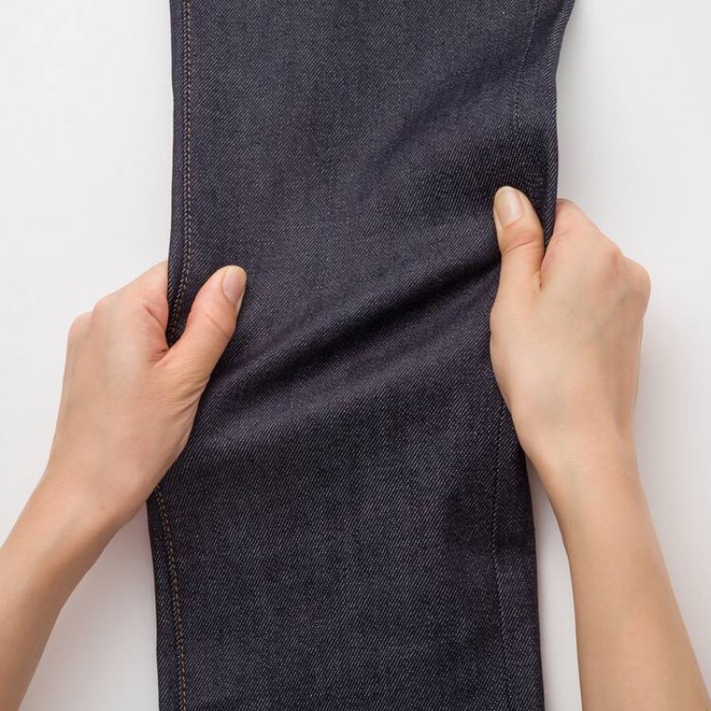 Uniqlo Selvedge Stretch Slim Fit Jeans Heren Donkerblauw | 2904946
