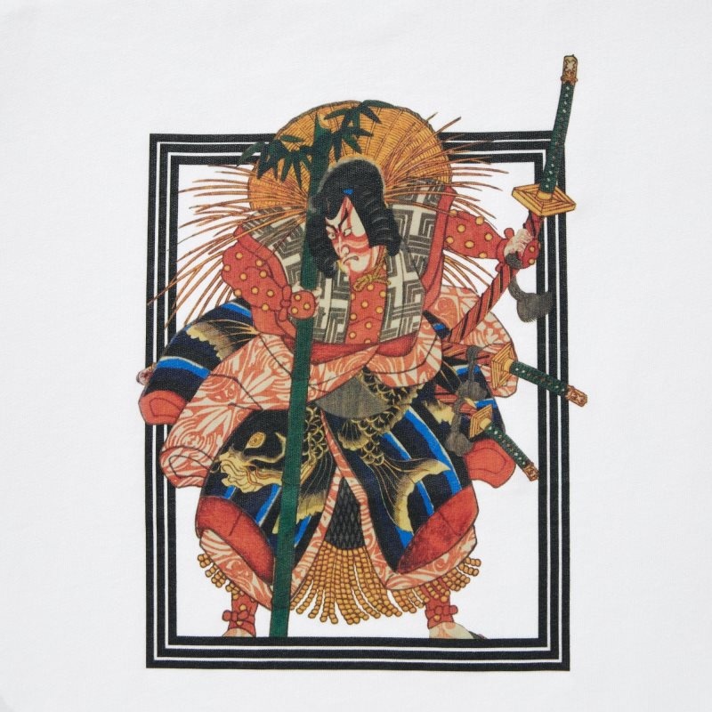 Uniqlo Shochiku Kabuki Ut Short-sleeve Graphic T-shirts Heren Wit | 7704868