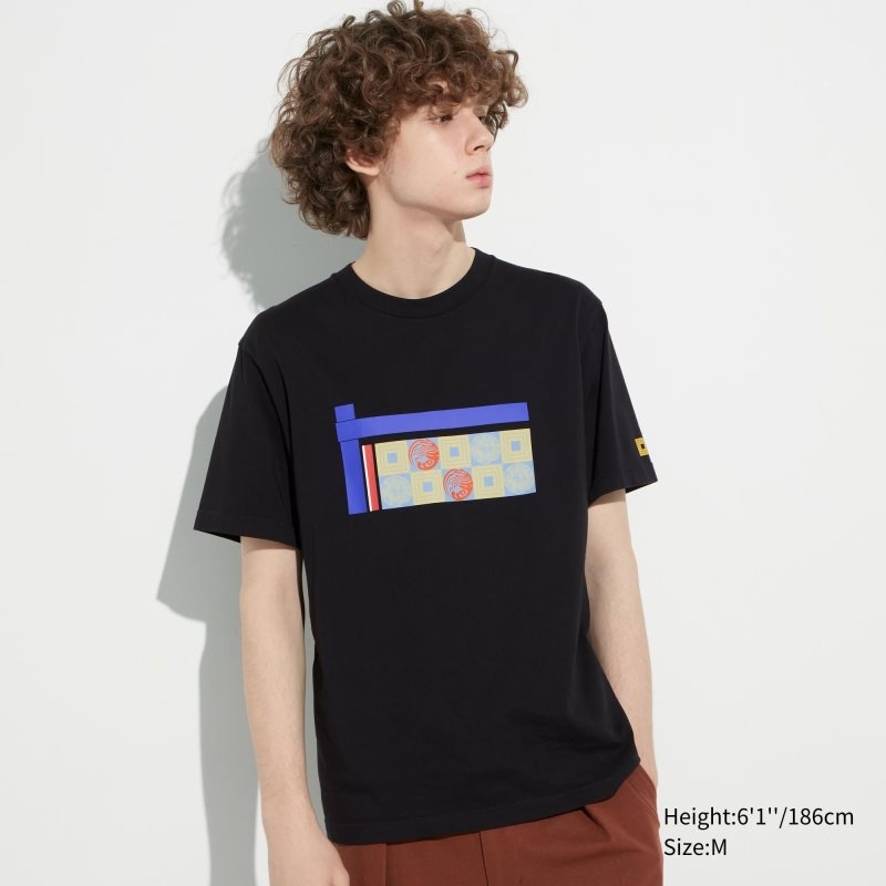 Uniqlo Shochiku Kabuki Ut Short-sleeve Graphic T-shirts Heren Zwart | 5415895