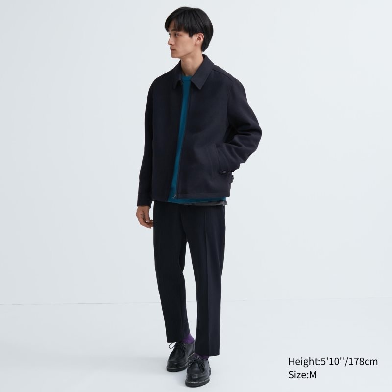 Uniqlo Single Collar Short Jassen Heren Groen | 7439229