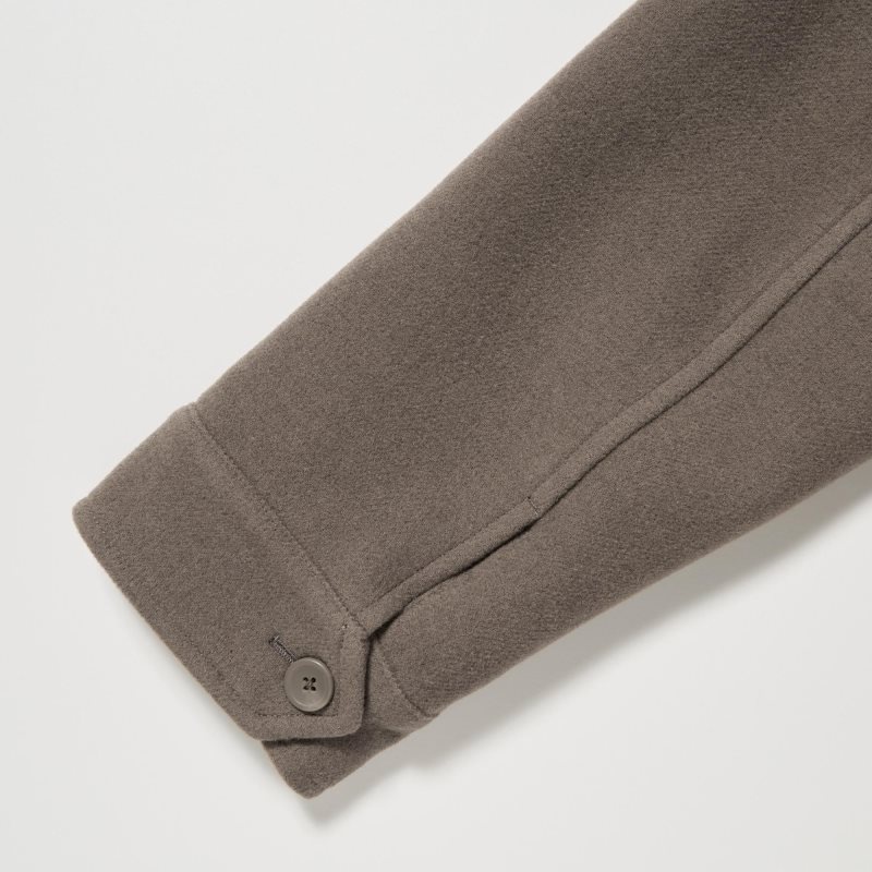 Uniqlo Single Collar Short Jassen Heren Groen | 7439229