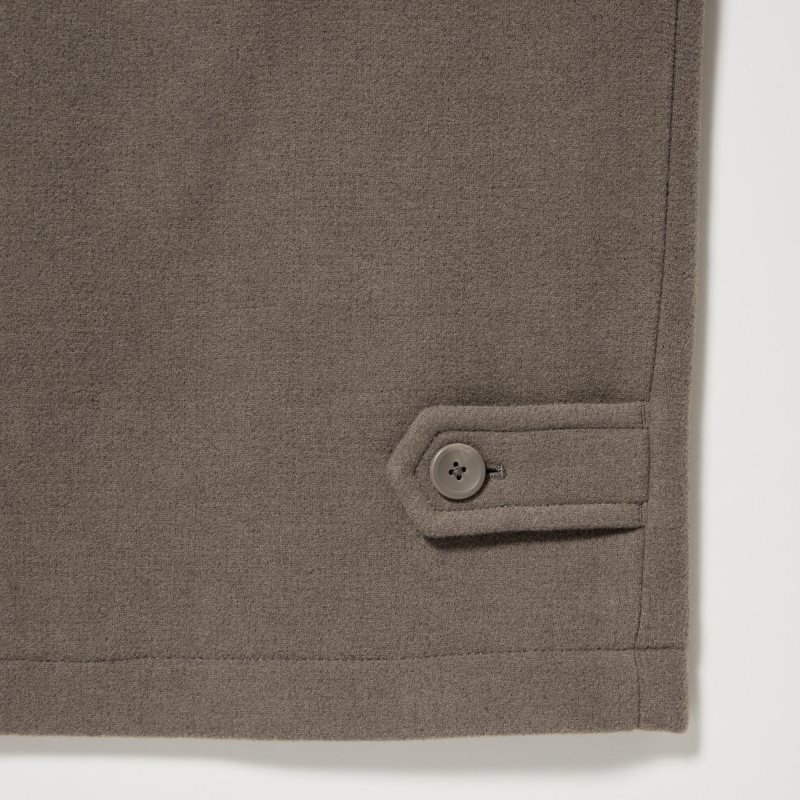 Uniqlo Single Collar Short Jassen Heren Groen | 7439229