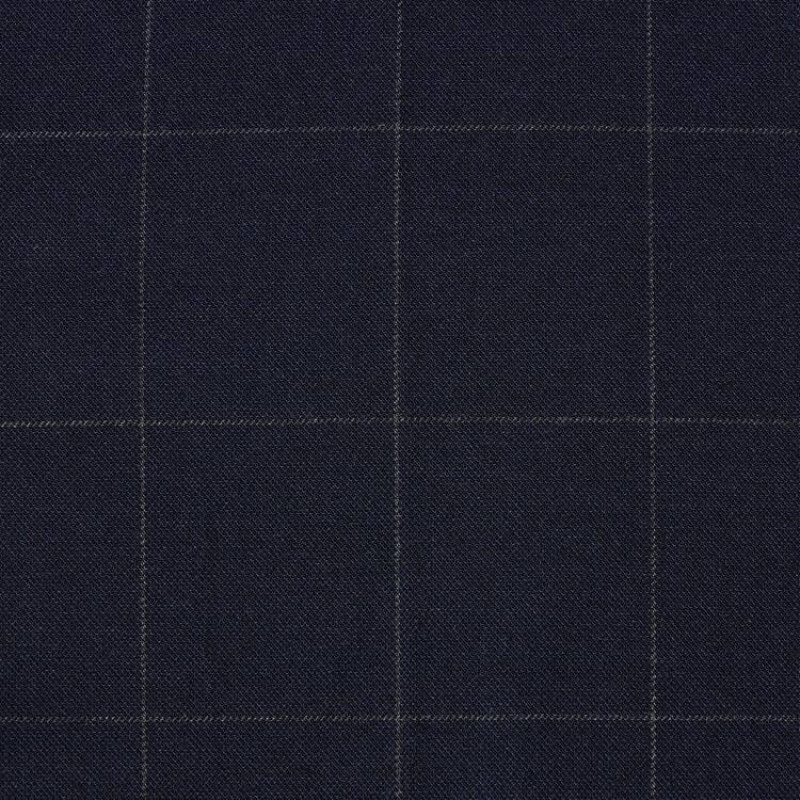 Uniqlo Smart Patterned Ankle Length Broek Heren Donkerblauw | 8705015