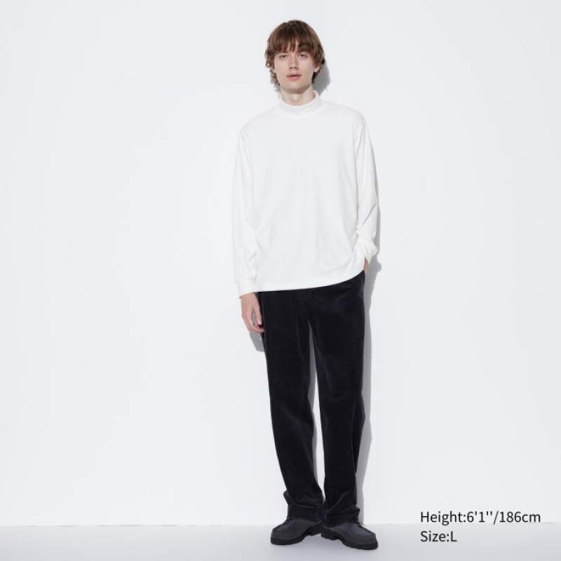 Uniqlo Smooth Fleece Mock Neck Long-Sleeve T-shirts Dames Paars | 1801916