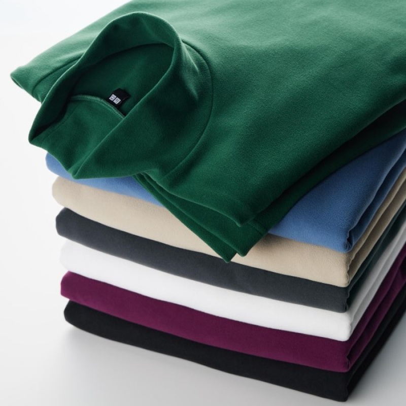 Uniqlo Smooth Fleece Mock Neck Long-Sleeve T-shirts Dames Paars | 1801916