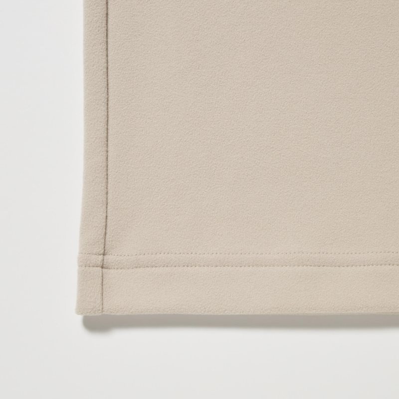 Uniqlo Smooth Fleece Mock Neck T-shirts Heren Beige | 8035074