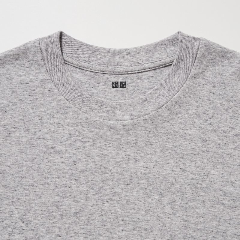 Uniqlo Soft Brushed Crew Neck Long-sleeve T-shirts Heren Grijs | 4574543