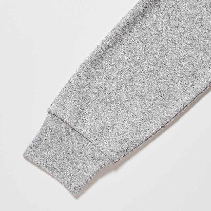 Uniqlo Soft Brushed Crew Neck Long-sleeve T-shirts Heren Grijs | 4574543