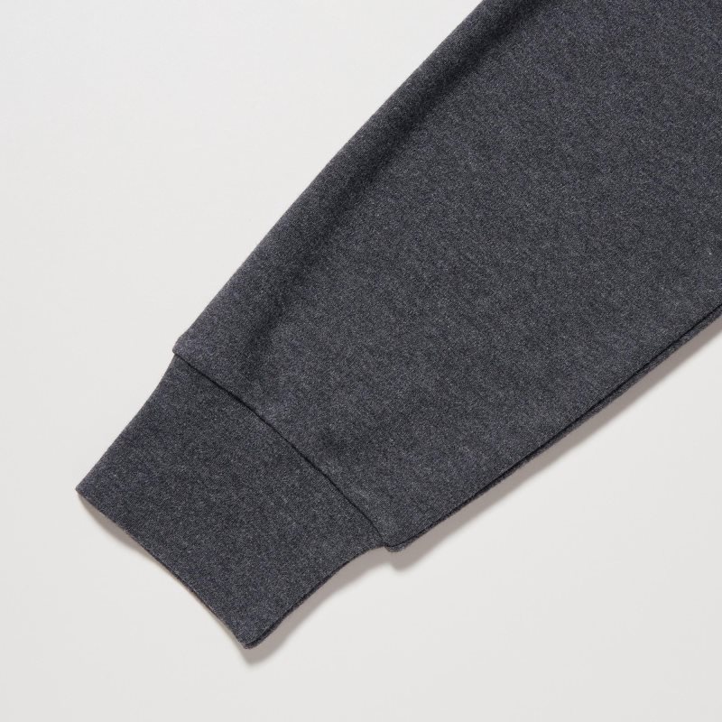 Uniqlo Soft Brushed Turtleneck Long-sleeve T-shirts Heren Grijs | 1767503
