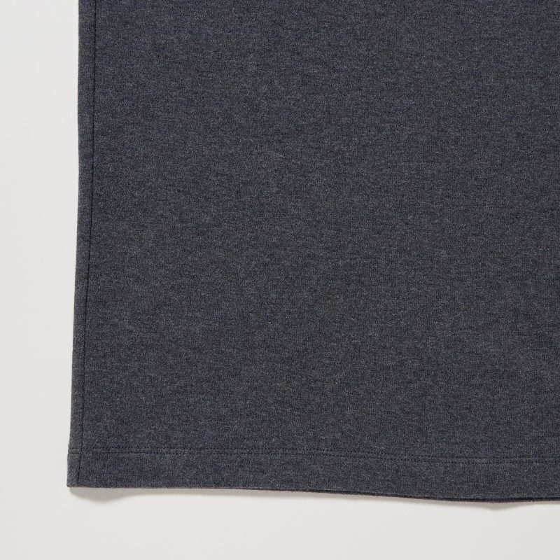 Uniqlo Soft Brushed Turtleneck Long-sleeve T-shirts Heren Grijs | 1767503