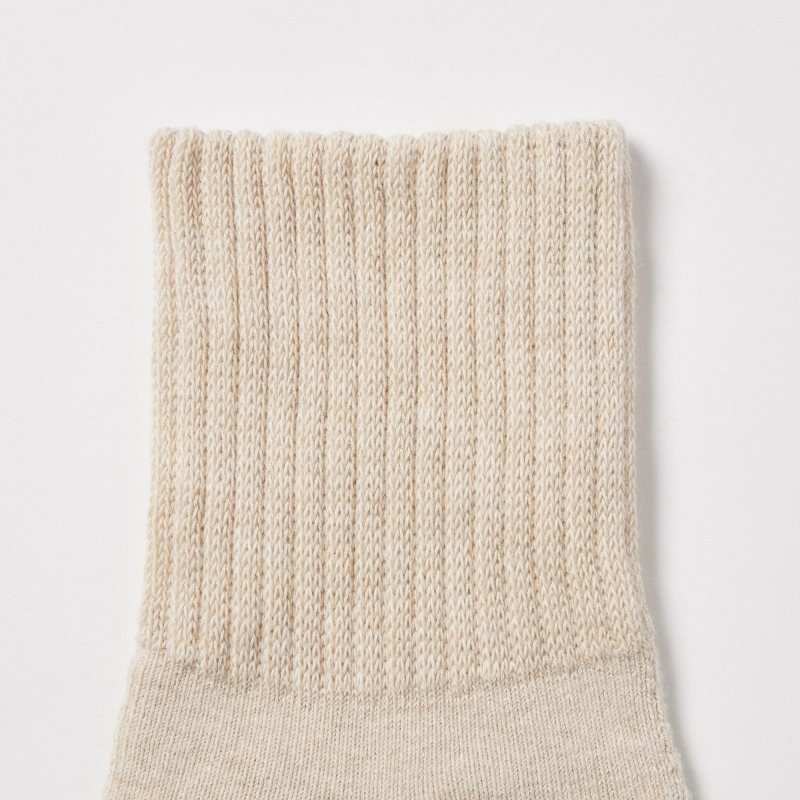 Uniqlo Soft Pile Half Sokken Heren Beige | 2349941
