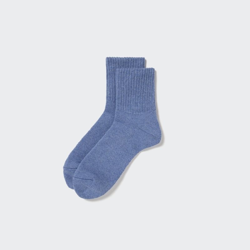 Uniqlo Soft Pile Half Sokken Heren Blauw | 2835665