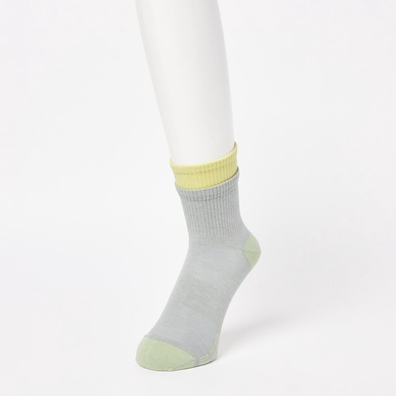 Uniqlo Sports Layered Half Sokken Heren Grijs | 8521215