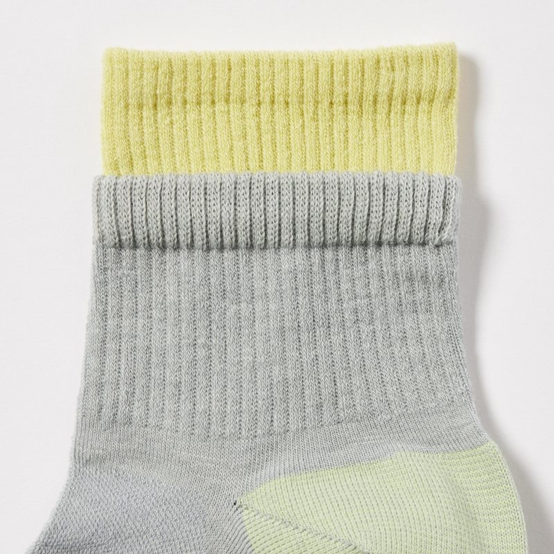 Uniqlo Sports Layered Half Sokken Heren Grijs | 8521215