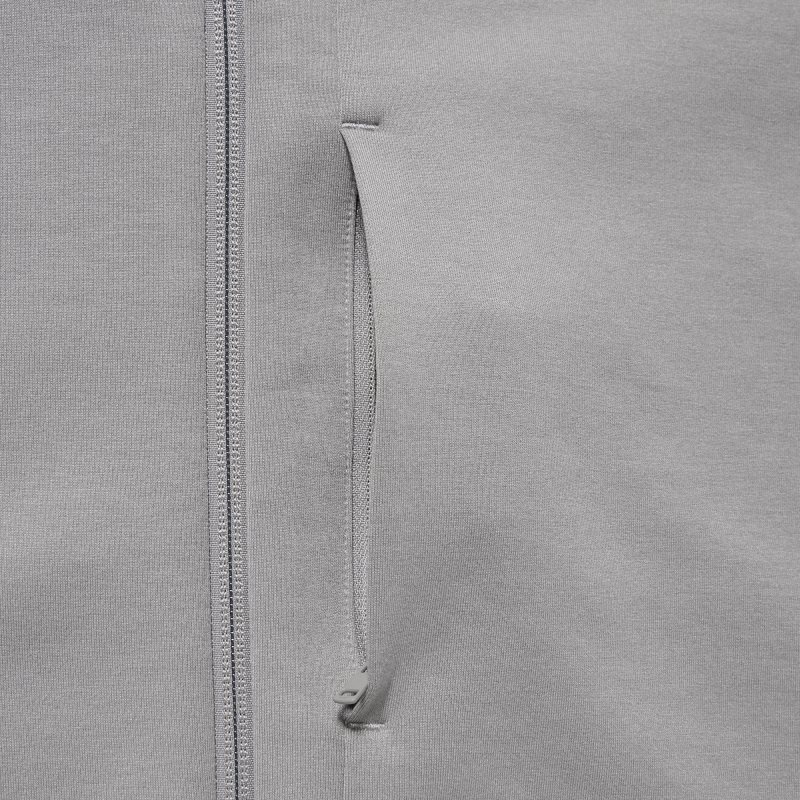 Uniqlo Stretch Dry Sweat Long-sleeve Full-zip Hoodie Heren Grijs | 7860917