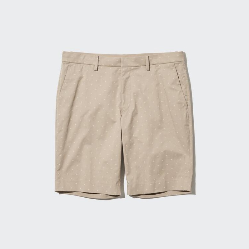 Uniqlo Stretch Slim Fit Korte Broek Heren Beige | 9986543