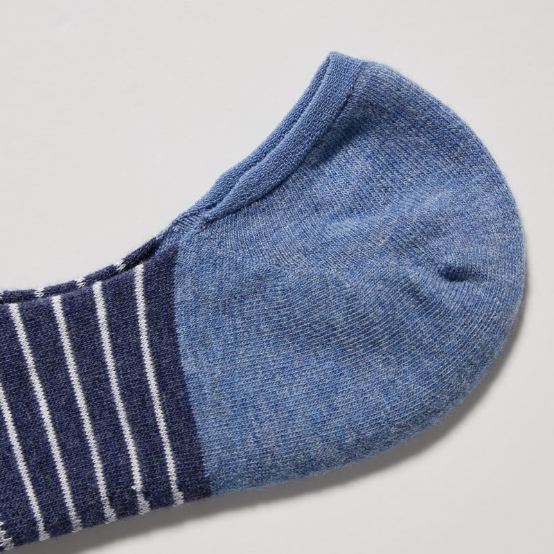 Uniqlo Striped Low Cut Sokken Heren Blauw | 336164
