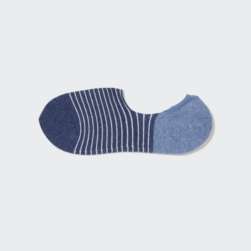 Uniqlo Striped Low Cut Sokken Heren Blauw | 336164