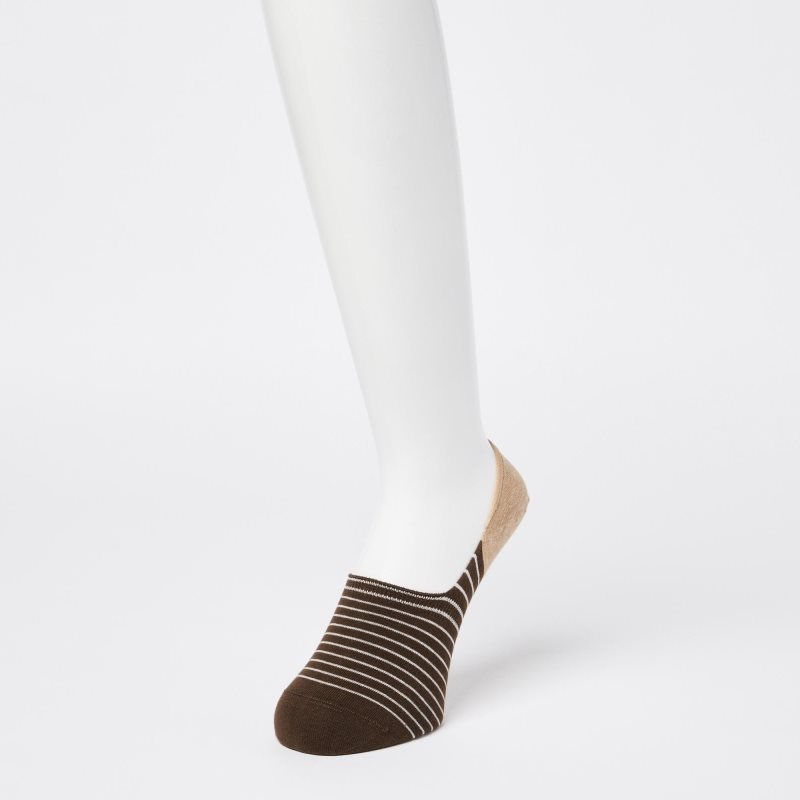 Uniqlo Striped Low Cut Sokken Heren Bruin | 4629133