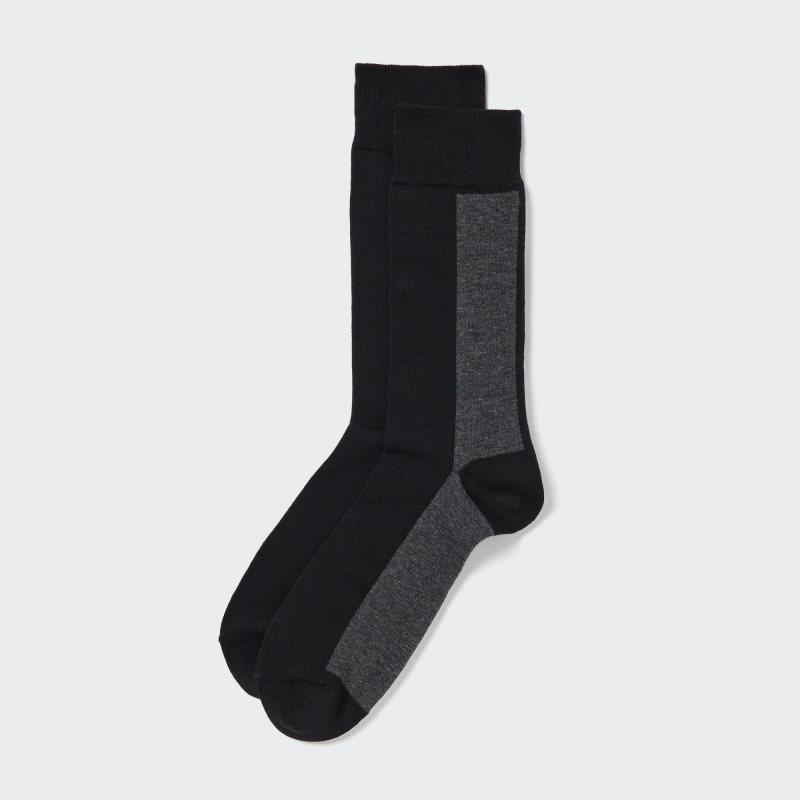 Uniqlo Striped Sokken Heren Zwart | 4172474