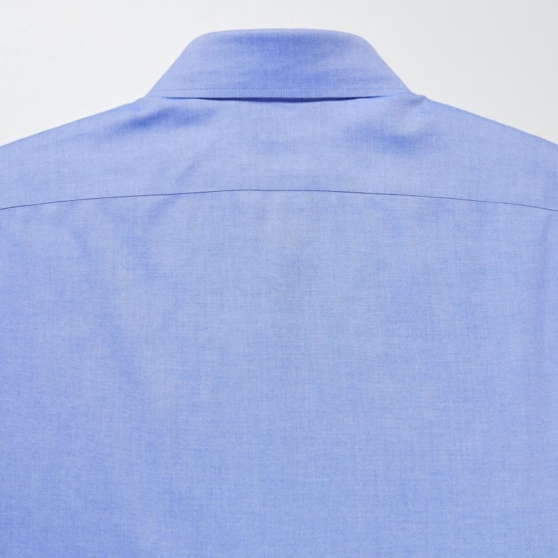 Uniqlo Super Non-iron Slim-fit Long-sleeve Button Down Collar Overhemd Heren Blauw | 7611325