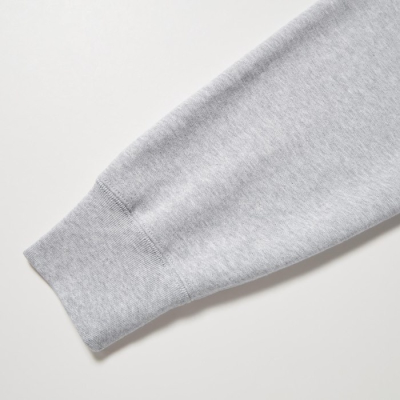 Uniqlo Sweat Full-Zip Long-Sleeve Hoodie Dames Grijs | 7889328
