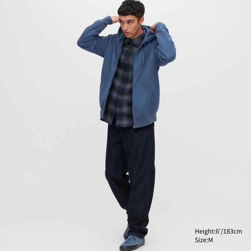Uniqlo Sweat Full-zip Hoodie Heren Grijs | 8544560
