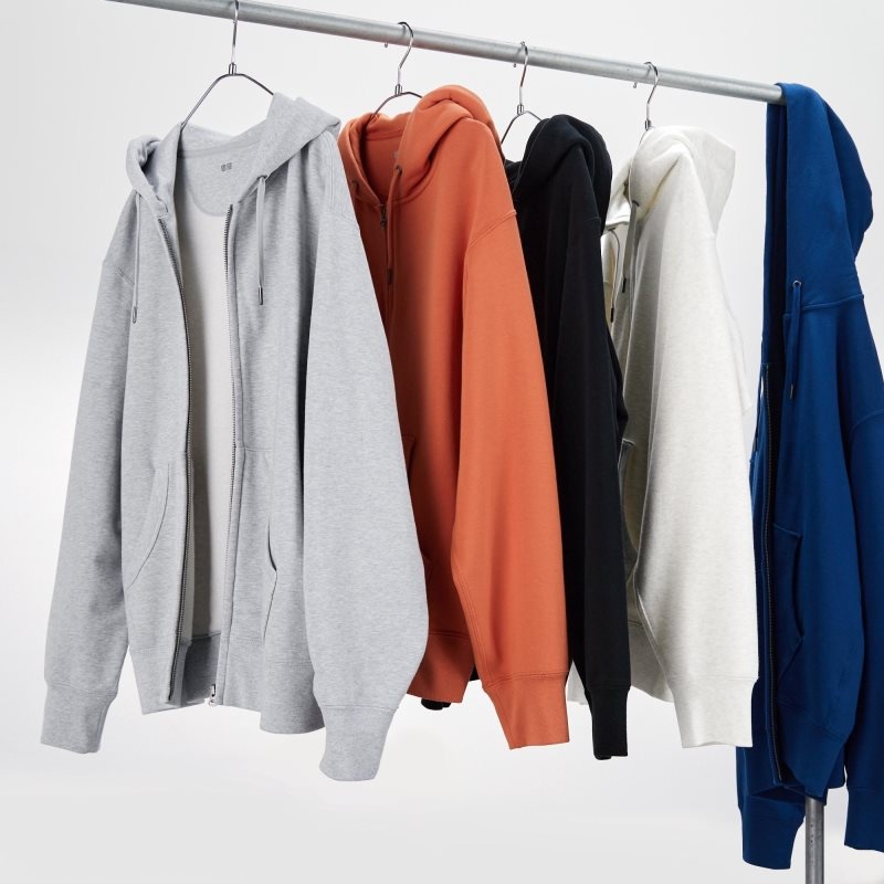 Uniqlo Sweat Full-zip Hoodie Heren Grijs | 8544560