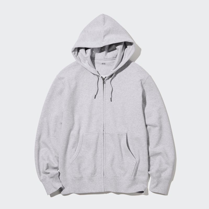 Uniqlo Sweat Long-sleeve Full-zip Hoodie Heren Grijs | 5820383