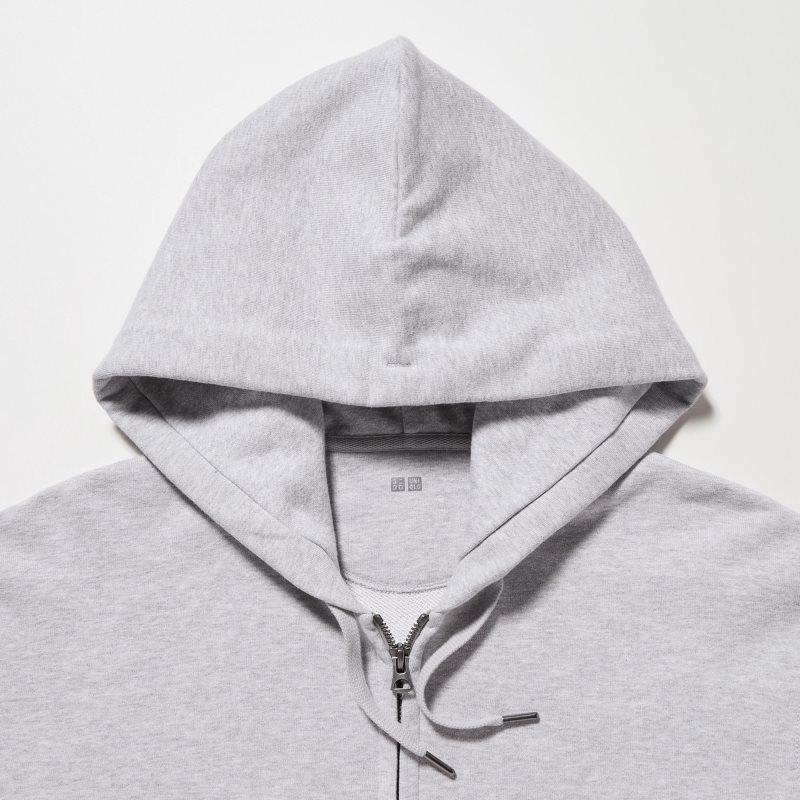 Uniqlo Sweat Long-sleeve Full-zip Hoodie Heren Grijs | 5820383