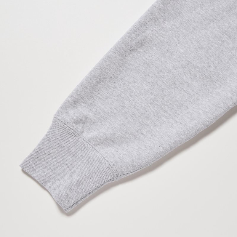 Uniqlo Sweat Long-sleeve Full-zip Hoodie Heren Grijs | 5820383