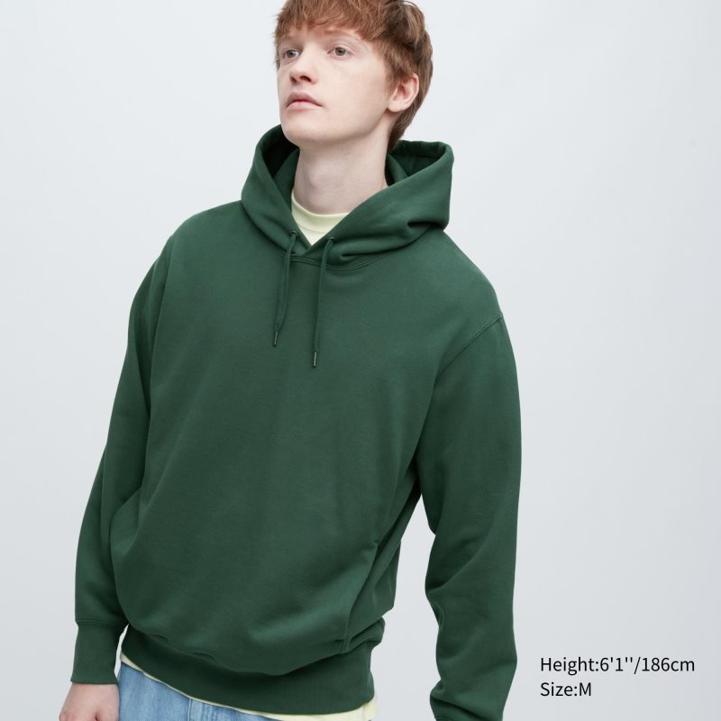 Uniqlo Sweat Pullover Long-sleeve Hoodie Heren Groen | 9624881