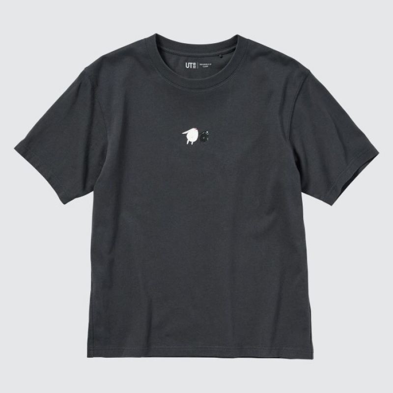 Uniqlo The World of CLAMP UT Short Sleeve T-shirts Dames Grijs | 2502818