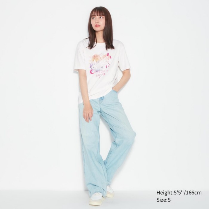 Uniqlo The World of CLAMP UT Short Sleeve T-shirts Dames Wit | 8383027