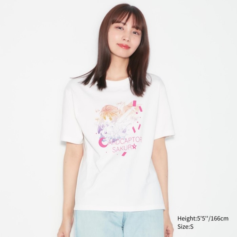 Uniqlo The World of CLAMP UT Short Sleeve T-shirts Dames Wit | 8383027