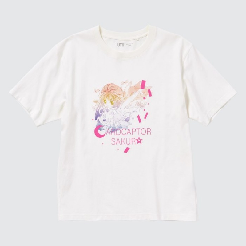 Uniqlo The World of CLAMP UT Short Sleeve T-shirts Dames Wit | 8383027