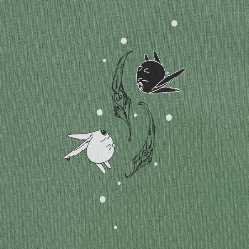 Uniqlo The World of CLAMP UT Short Sleeve T-shirts Dames Groen | 3879242