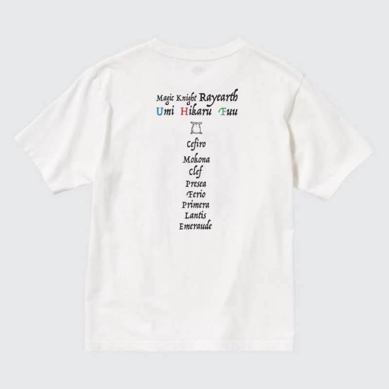 Uniqlo The World of CLAMP UT Short Sleeve T-shirts Dames Wit | 9961147