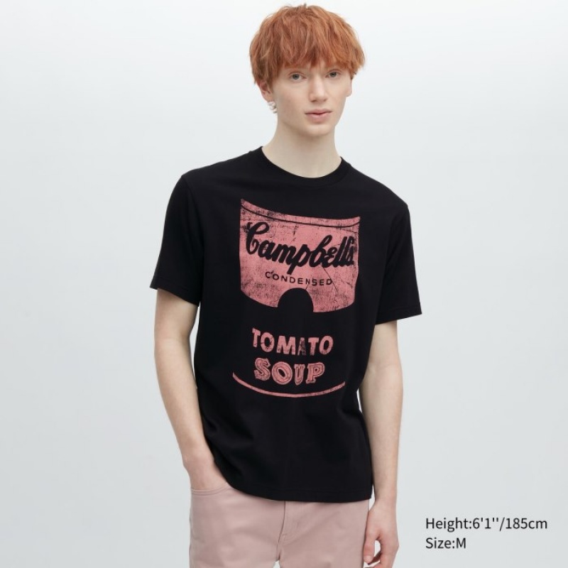 Uniqlo UT Archive UT Short Sleeve Andy Warhol T-shirts Dames Zwart | 9344696