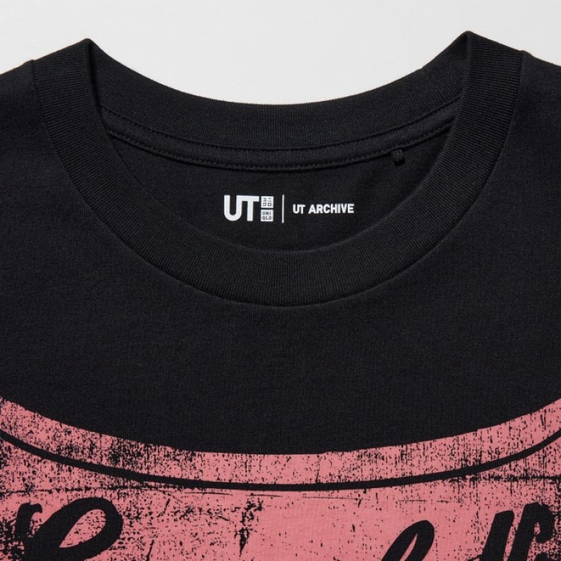 Uniqlo UT Archive UT Short Sleeve Andy Warhol T-shirts Dames Zwart | 9344696
