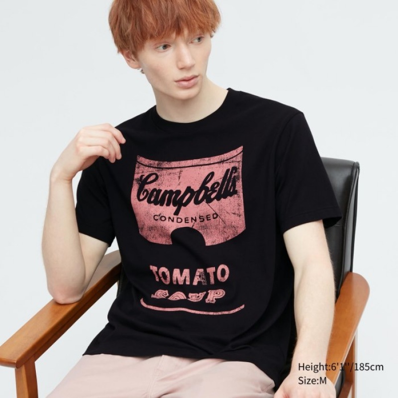 Uniqlo UT Archive UT Short Sleeve Andy Warhol T-shirts Dames Zwart | 9344696