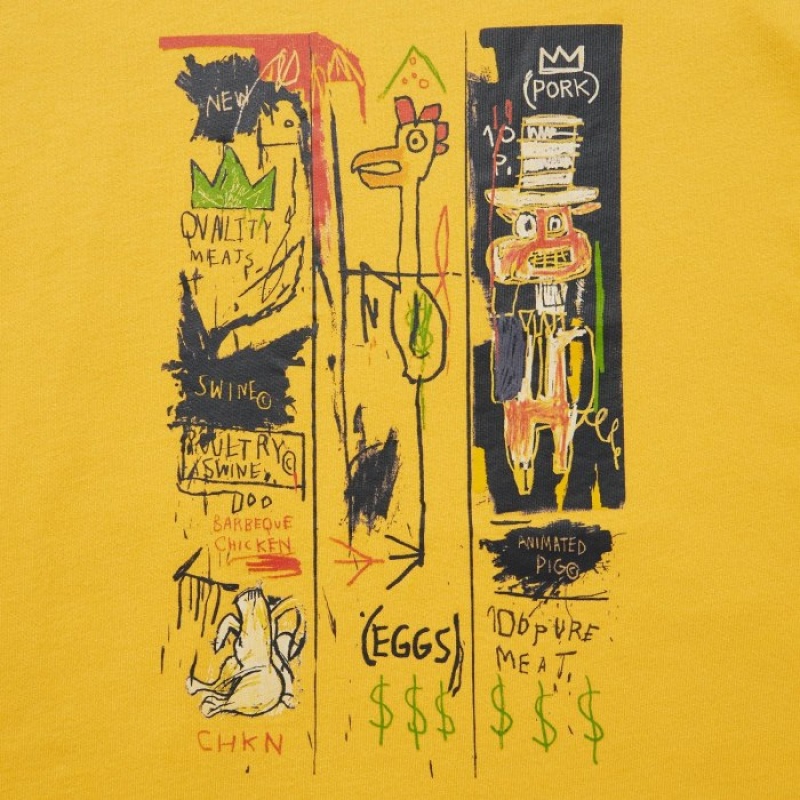 Uniqlo UT Archive UT Short Sleeve Jean-Michel Basquiat T-shirts Dames Geel | 4043314