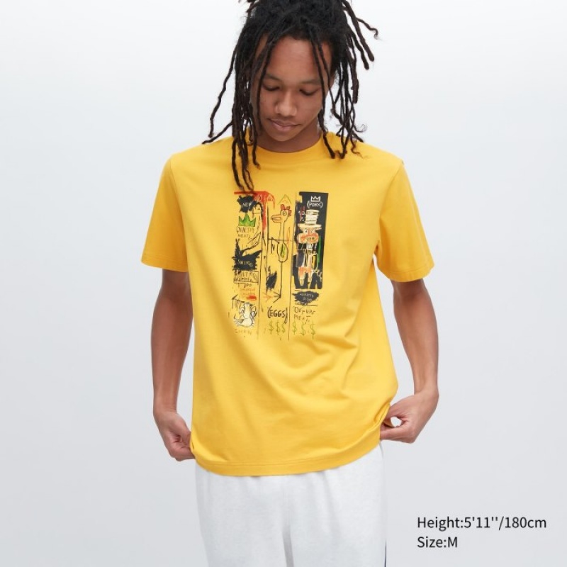 Uniqlo UT Archive UT Short Sleeve Jean-Michel Basquiat T-shirts Dames Geel | 4043314