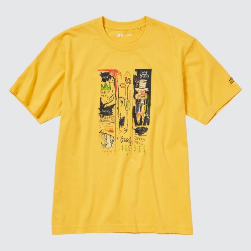 Uniqlo UT Archive UT Short Sleeve Jean-Michel Basquiat T-shirts Dames Geel | 4043314